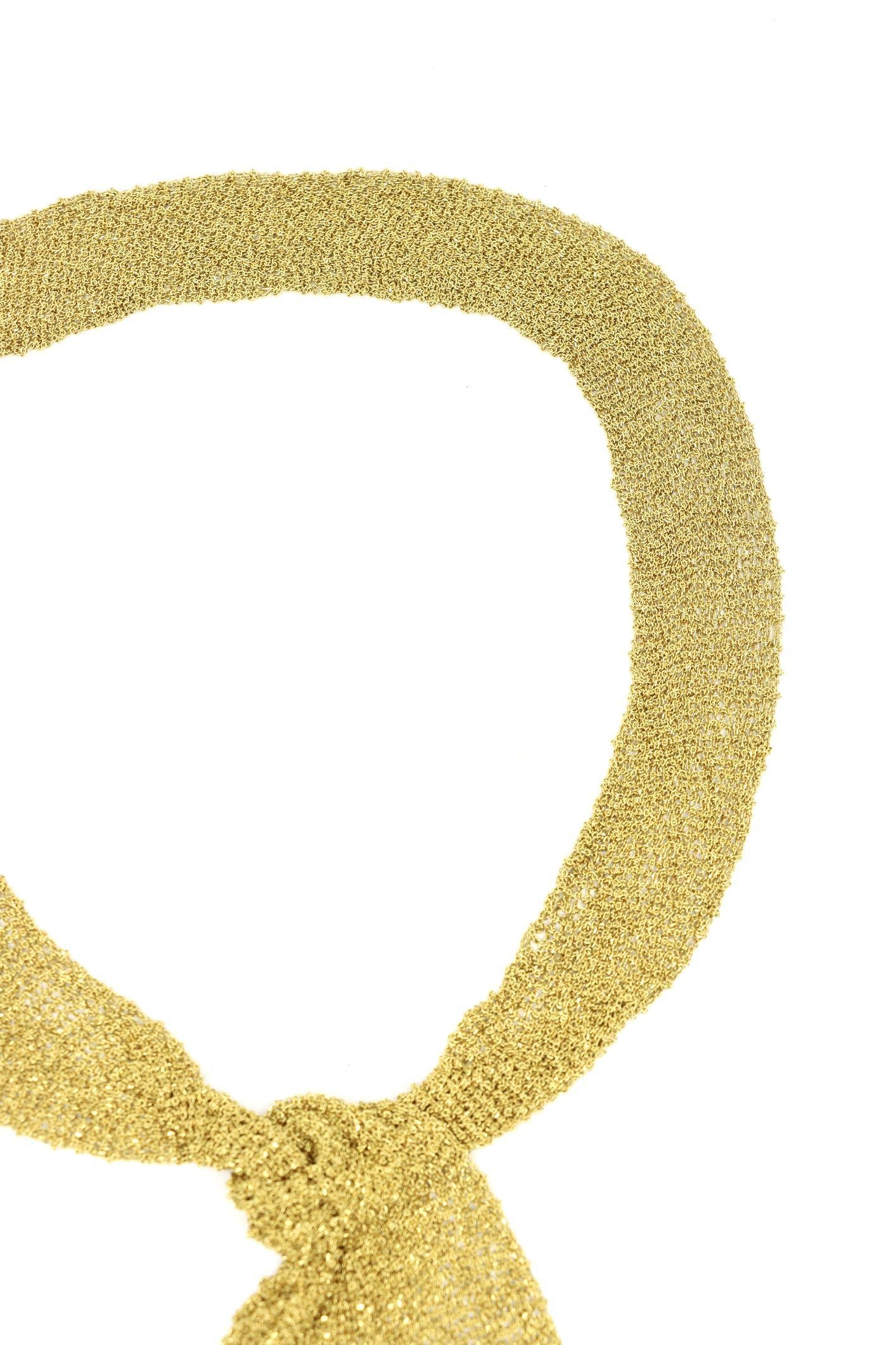 Carolina Bucci Florentine Finish 18K Gold Woven Scarf