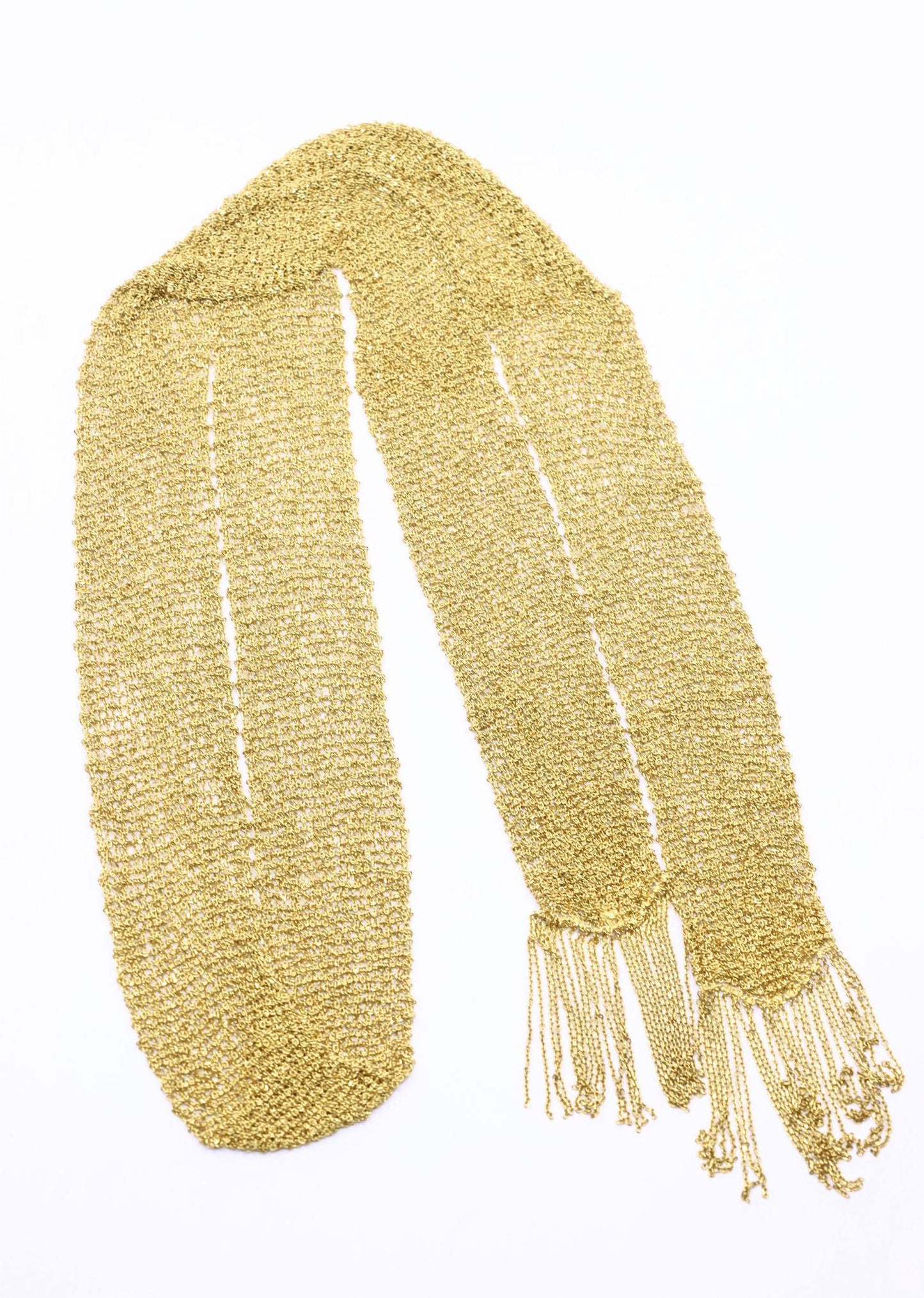 Carolina Bucci Florentine Finish 18K Gold Woven Scarf
