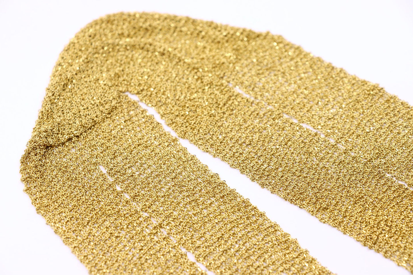 Carolina Bucci Florentine Finish 18K Gold Woven Scarf