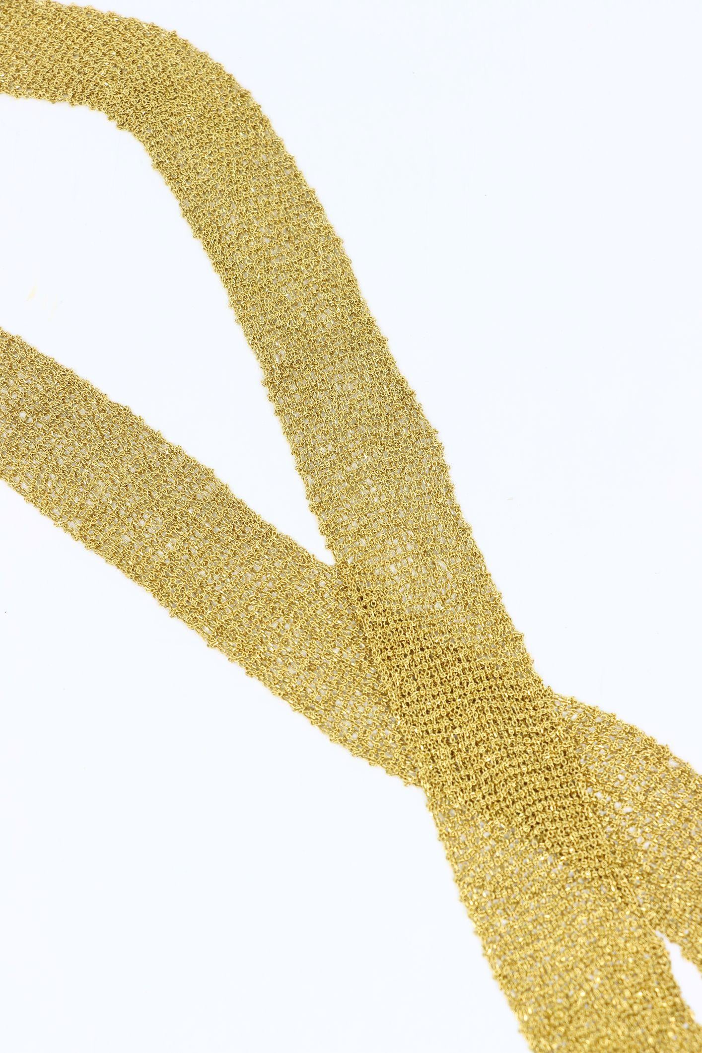 Carolina Bucci Florentine Finish 18K Gold Woven Scarf