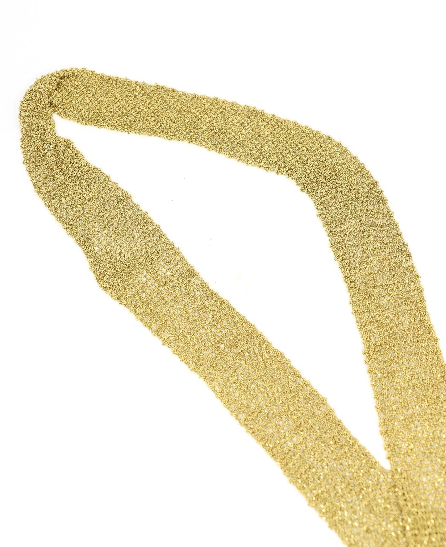 Carolina Bucci Florentine Finish 18K Gold Woven Scarf