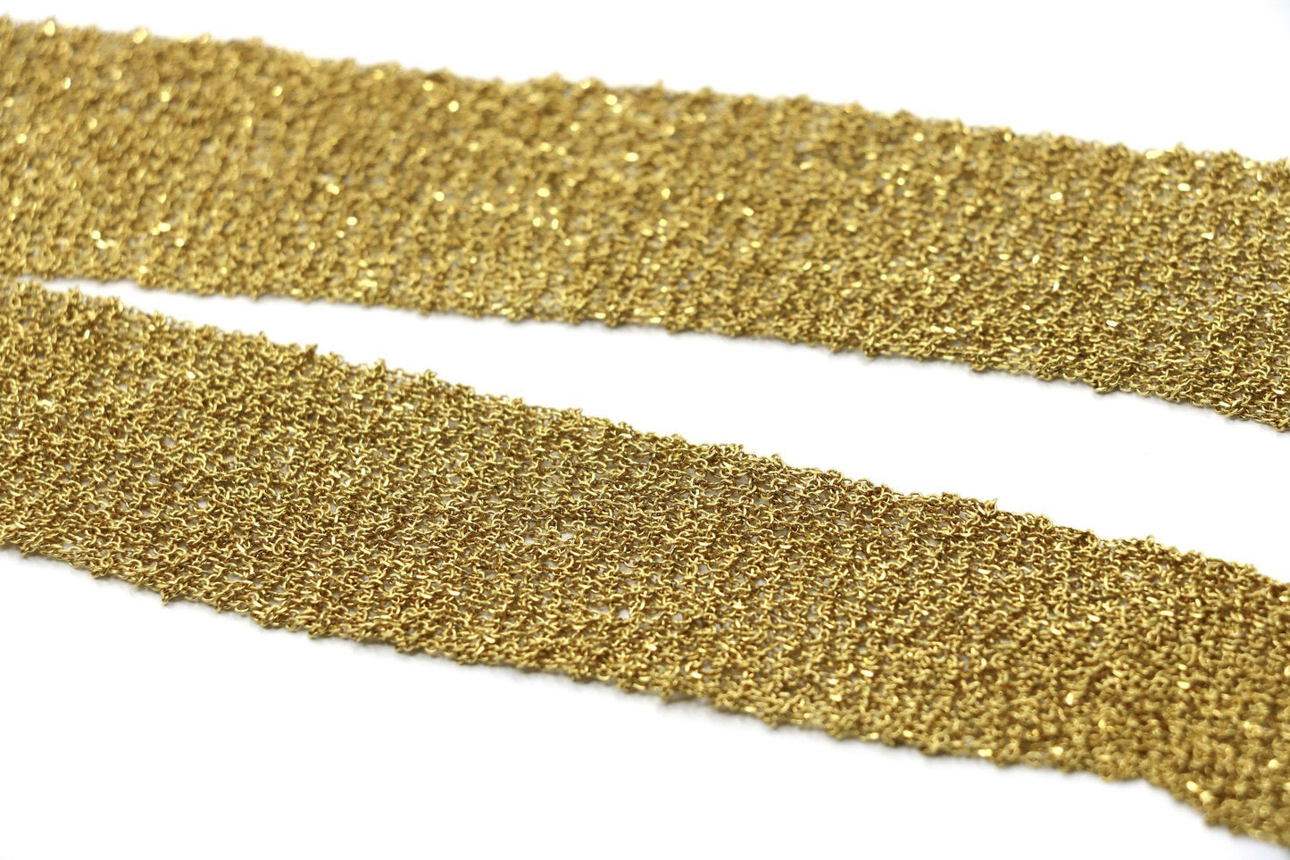 Carolina Bucci Florentine Finish 18K Gold Woven Scarf