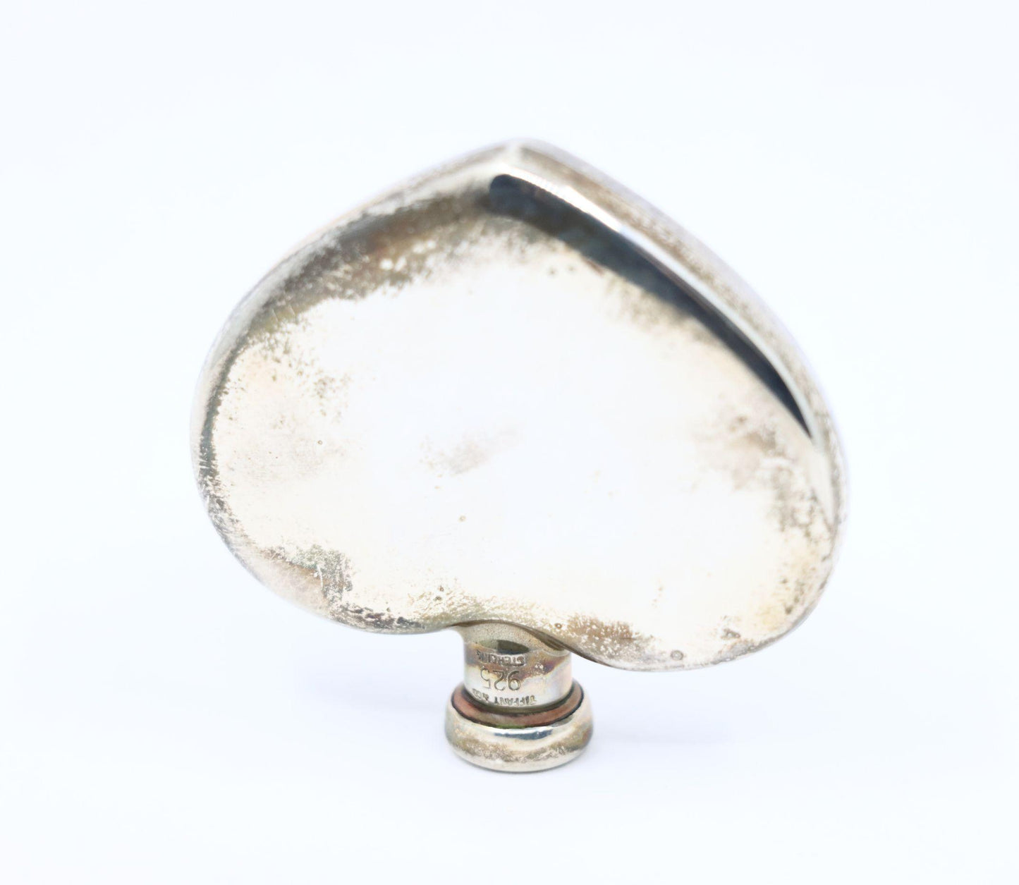 Tiffany & Co. Sterling Silver Heart Shape Perfume Bottle & Funnel