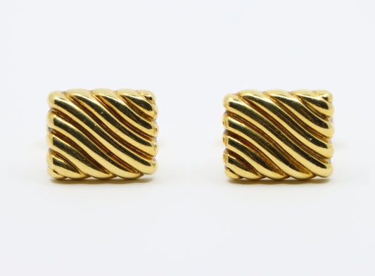 Tiffany & Co. 14K Gold Rectangle Cufflink