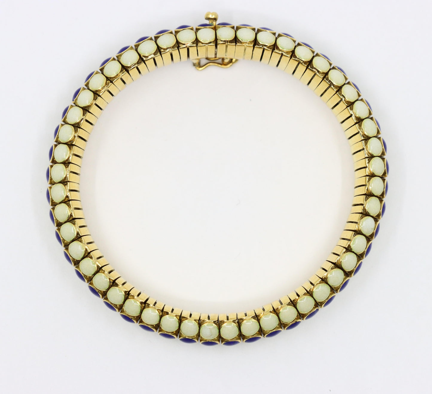 Vintage Tiffany & Co. 18K Gold Enamel Bracelet