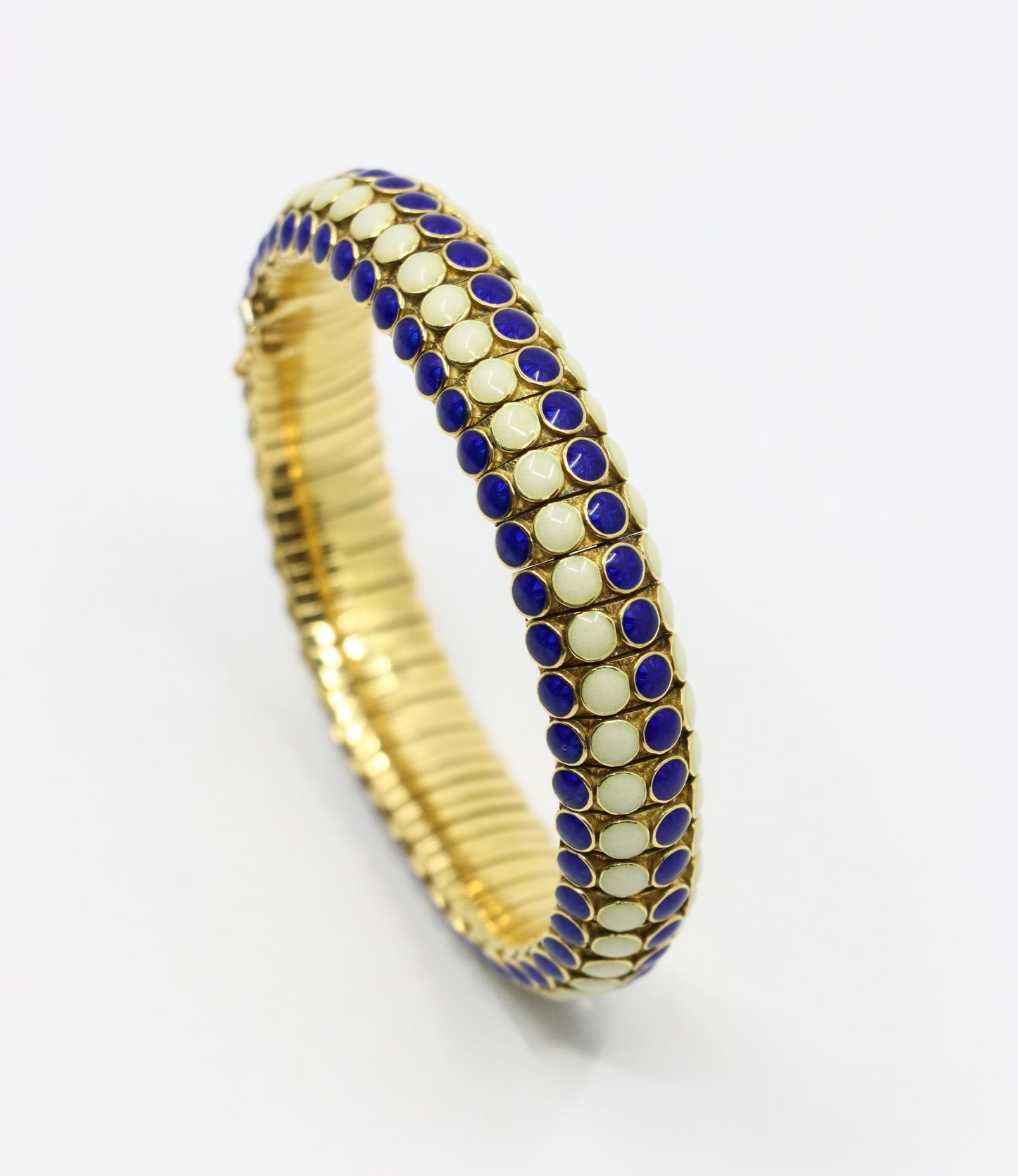 Vintage Tiffany & Co. 18K Gold Enamel Bracelet