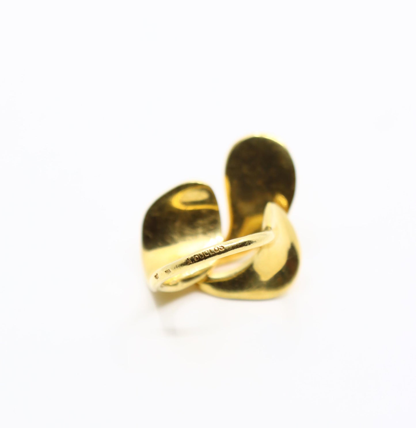 Alain Duclos 18K Gold Designer Asymmetric Ring
