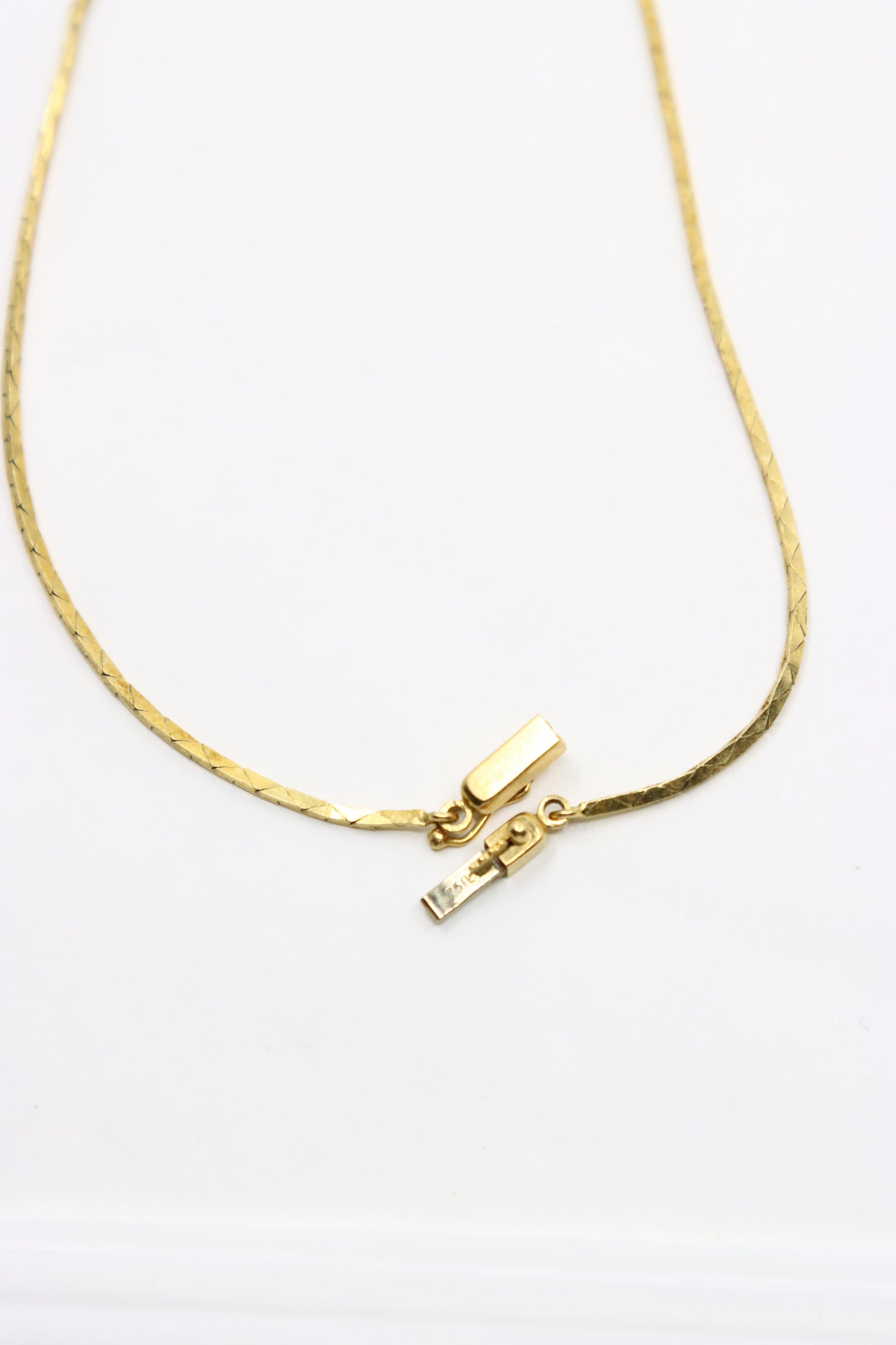 Vintage 18K Gold Ruby Diamonds Necklace