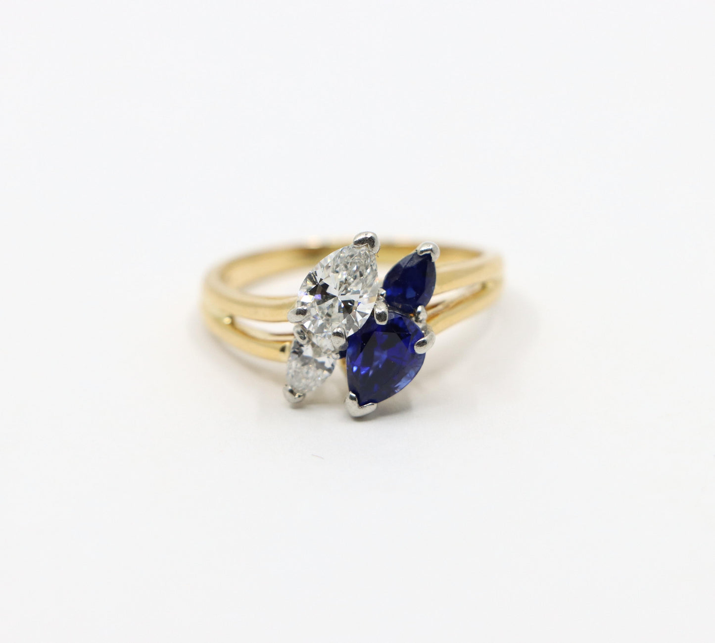 Oscar Heyman Diamonds Sapphire Toi Et Moi Ring