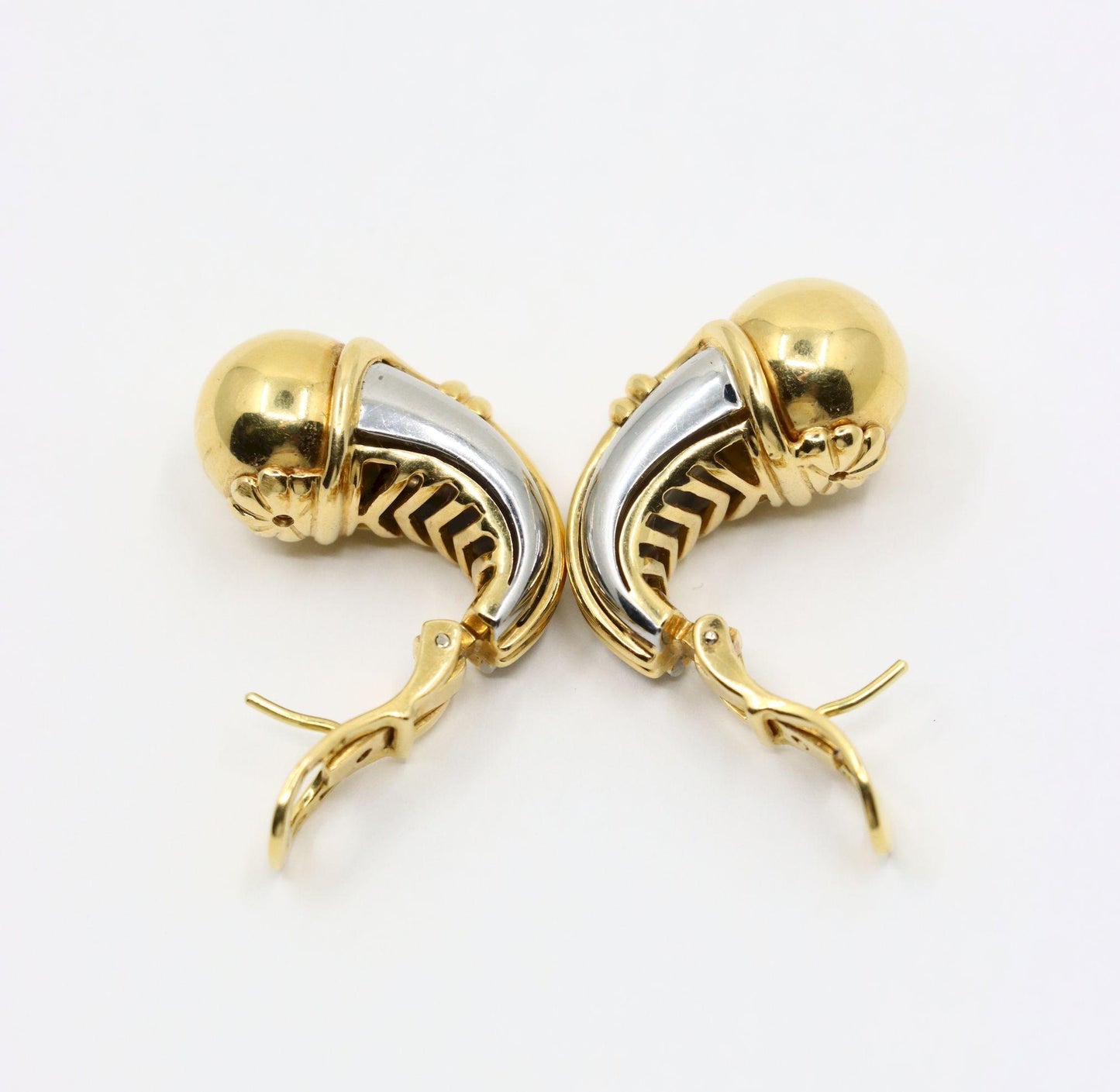 Bulgari 18K Yellow White Gold Earring