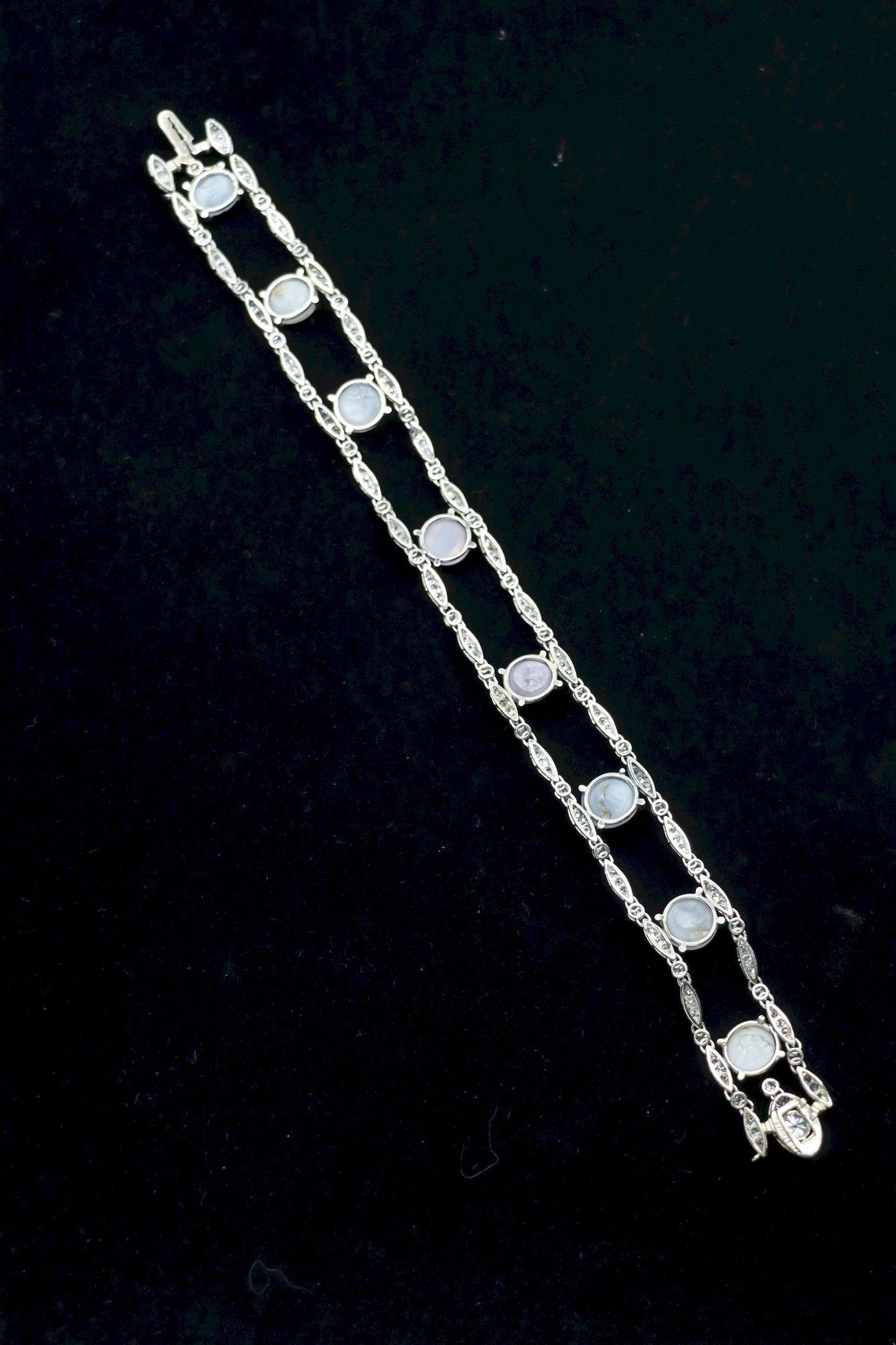Vintage Tiffany & Co. Platinum Diamond Star Sapphire Bracelet