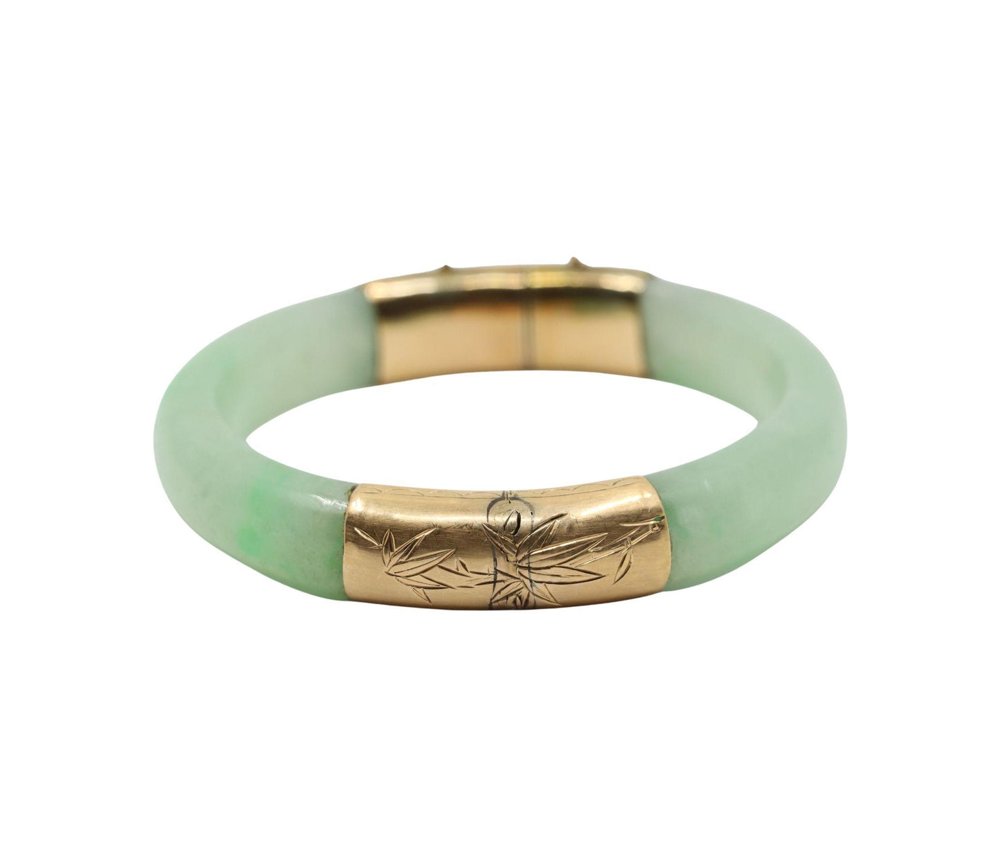 Vintage 14K Gold Jade Bracelet