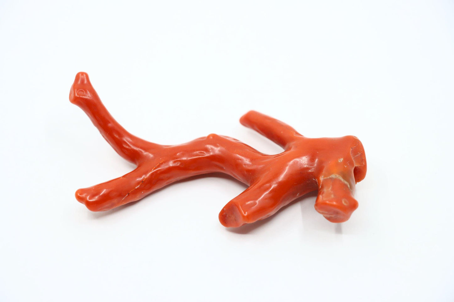 Natural Red Coral Branch Pendant