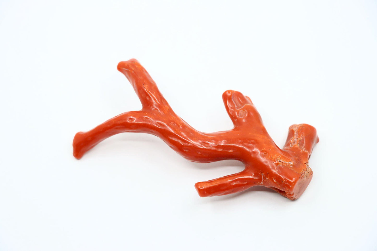 Natural Red Coral Branch Pendant