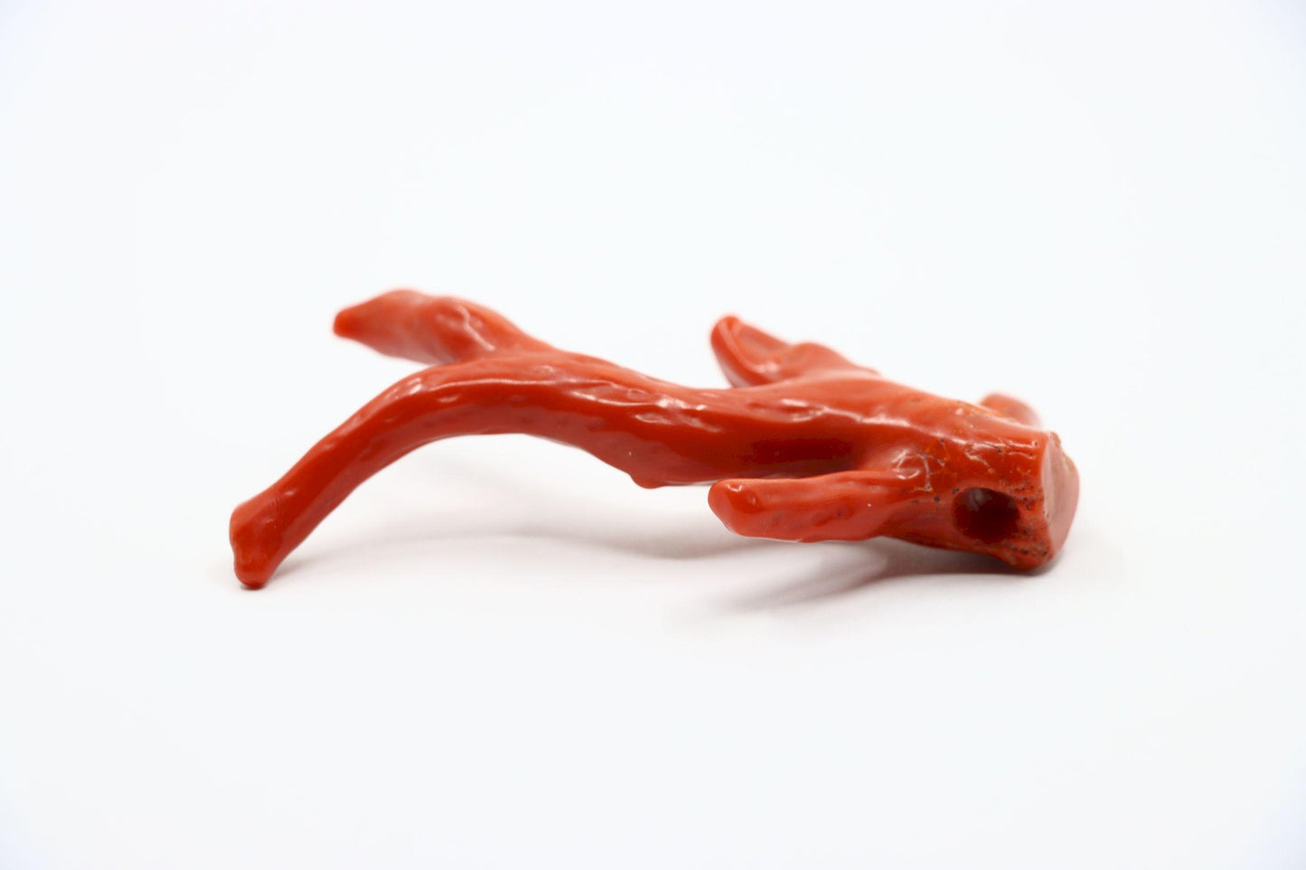 Natural Red Coral Branch Pendant