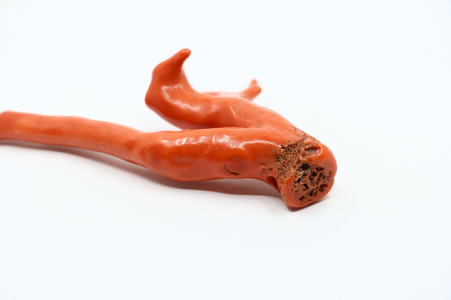 Large Natural Red Coral Branch Pendant