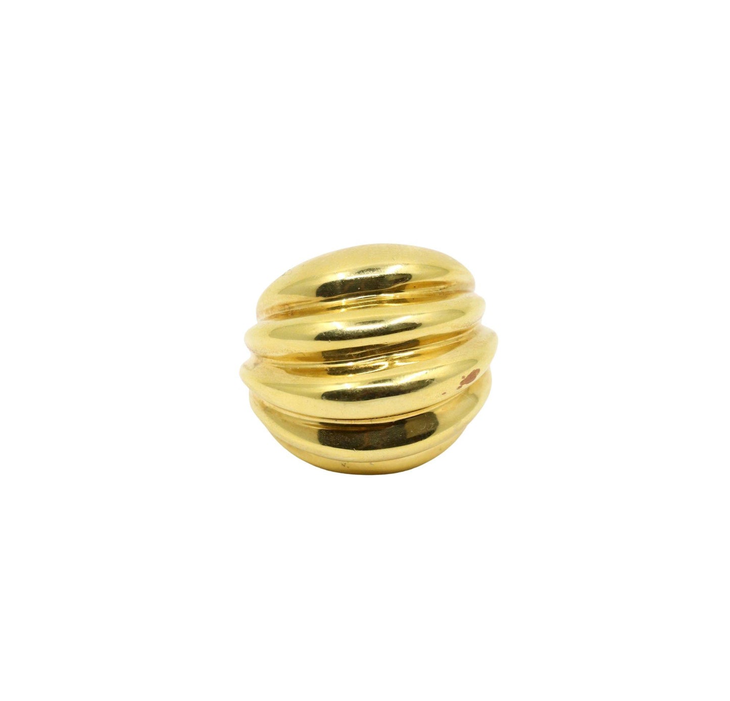 Vintage 18K Gold Wave Ring