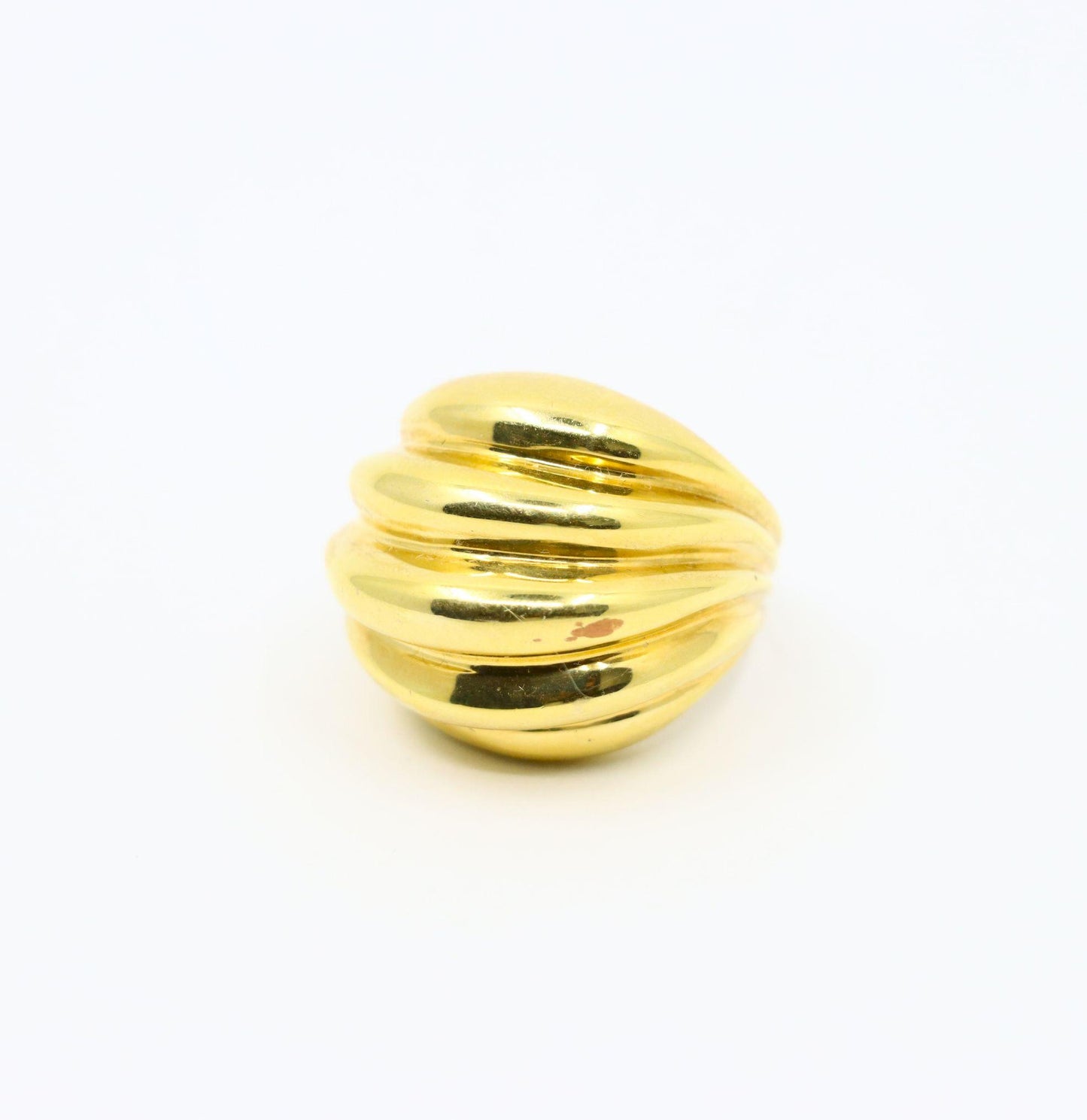 Vintage 18K Gold Wave Ring