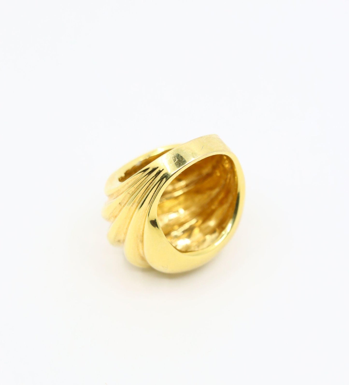 Vintage 18K Gold Wave Ring
