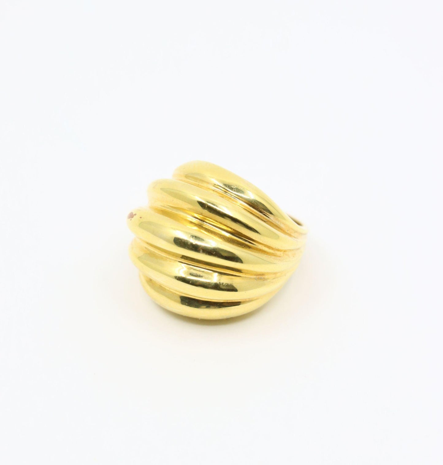 Vintage 18K Gold Wave Ring