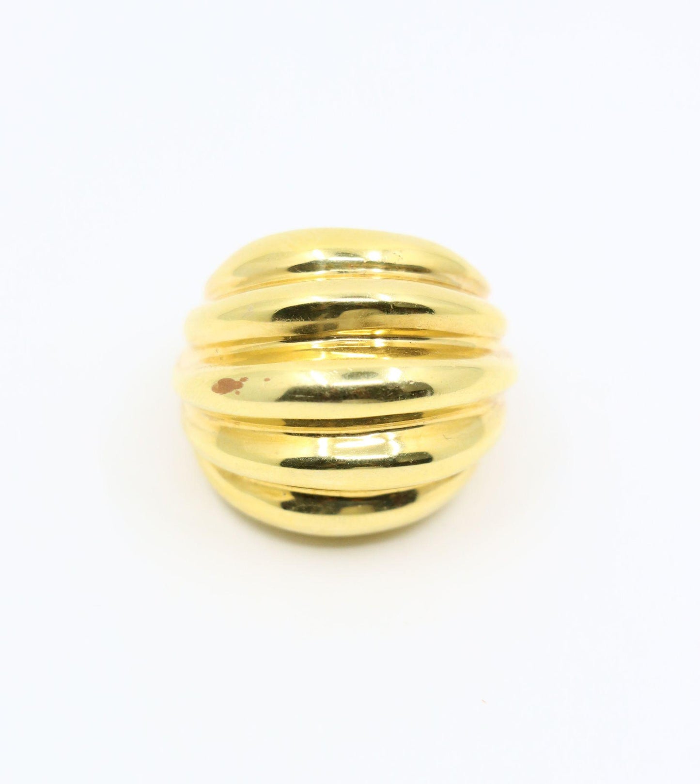Vintage 18K Gold Wave Ring