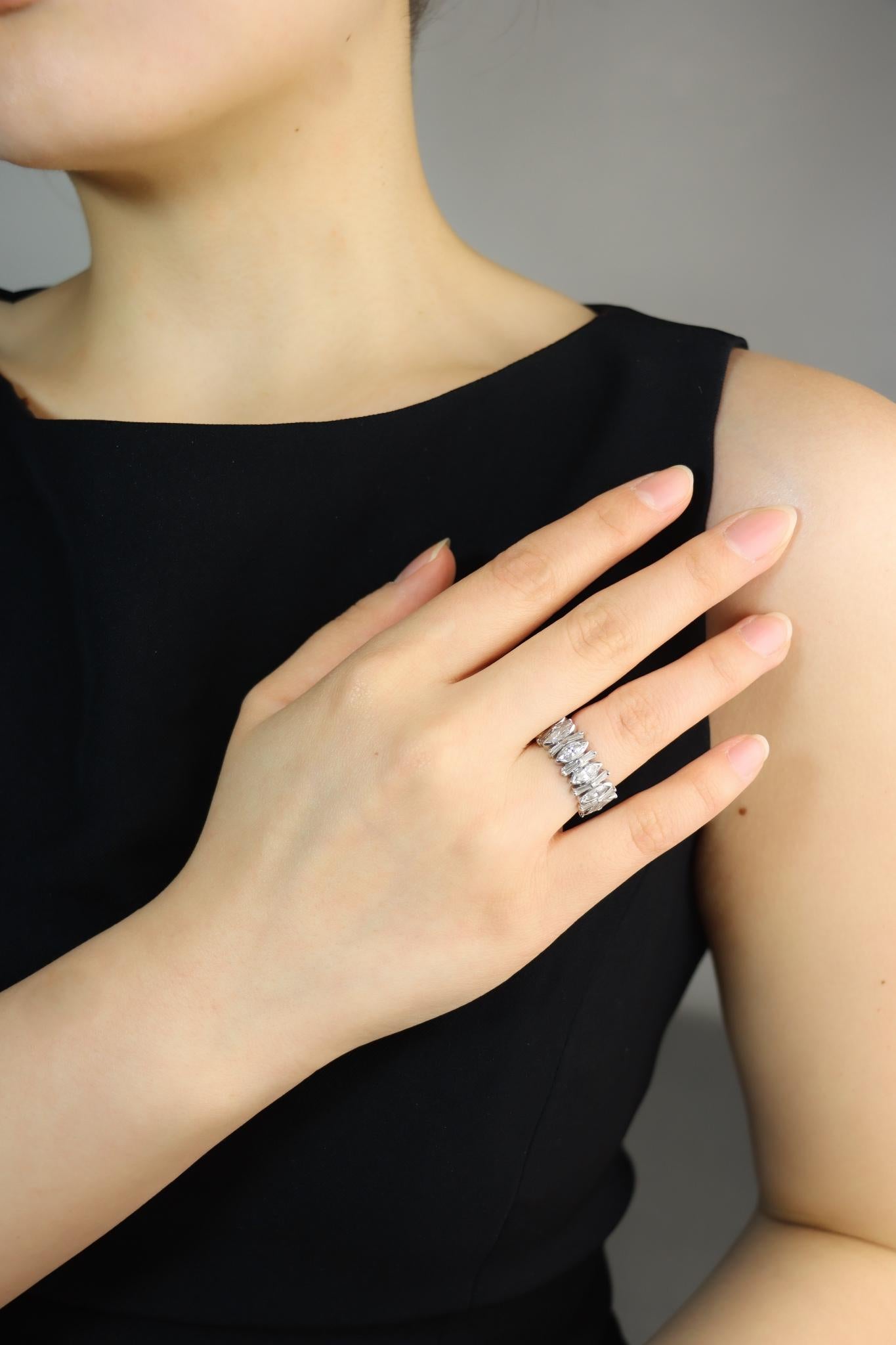 Platinum Marquise Diamond Ring