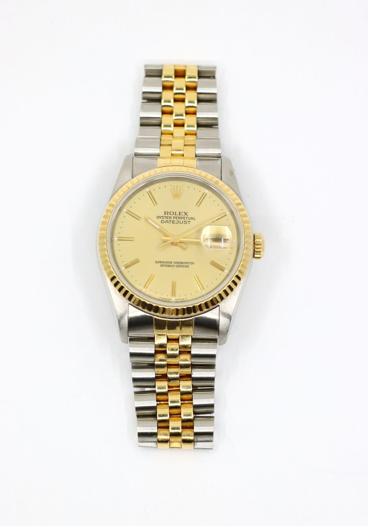 A Pair of Rolex 18K Gold Oyster Perpetual Datejust Gent's & Ladies Watch