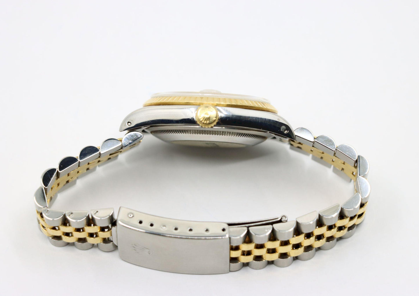 A Pair of Rolex 18K Gold Oyster Perpetual Datejust Gent's & Ladies Watch