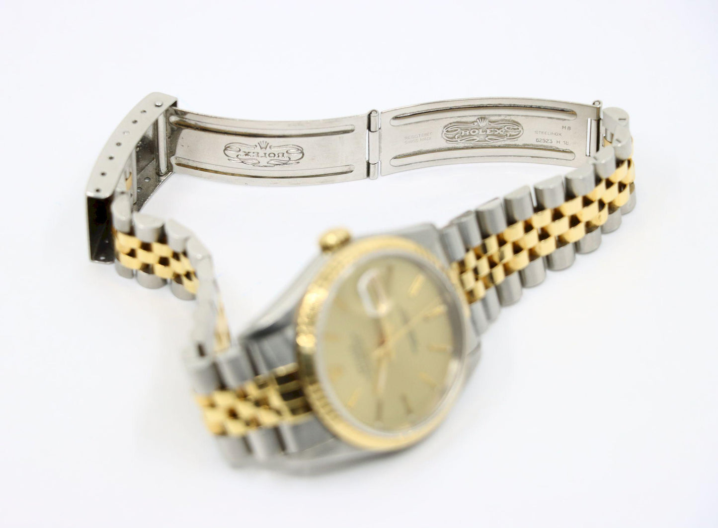 A Pair of Rolex 18K Gold Oyster Perpetual Datejust Gent's & Ladies Watch