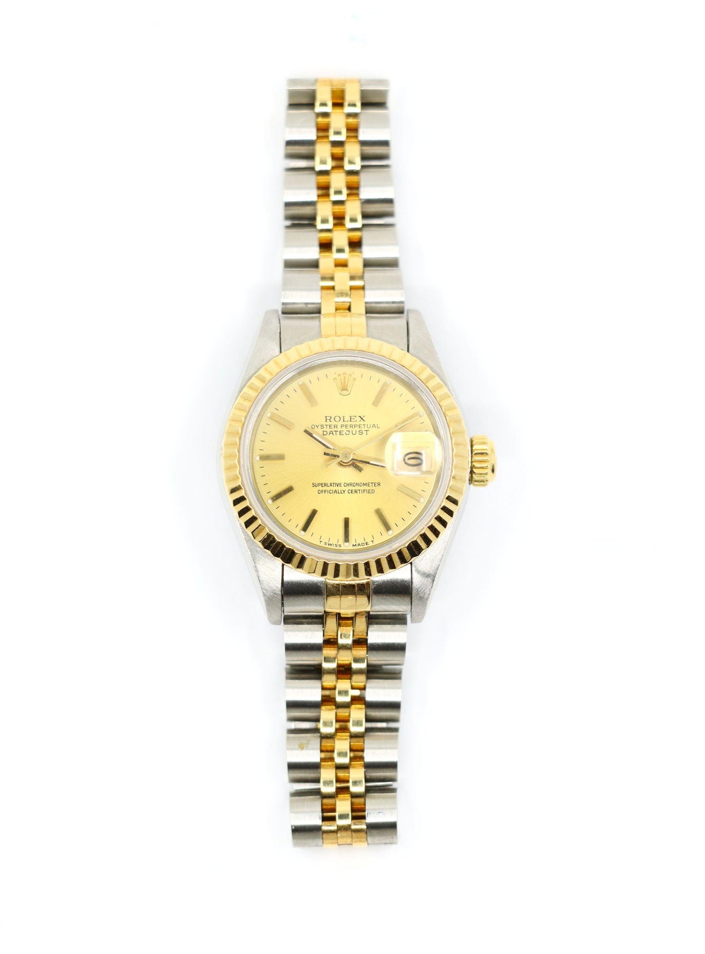 A Pair of Rolex 18K Gold Oyster Perpetual Datejust Gent's & Ladies Watch