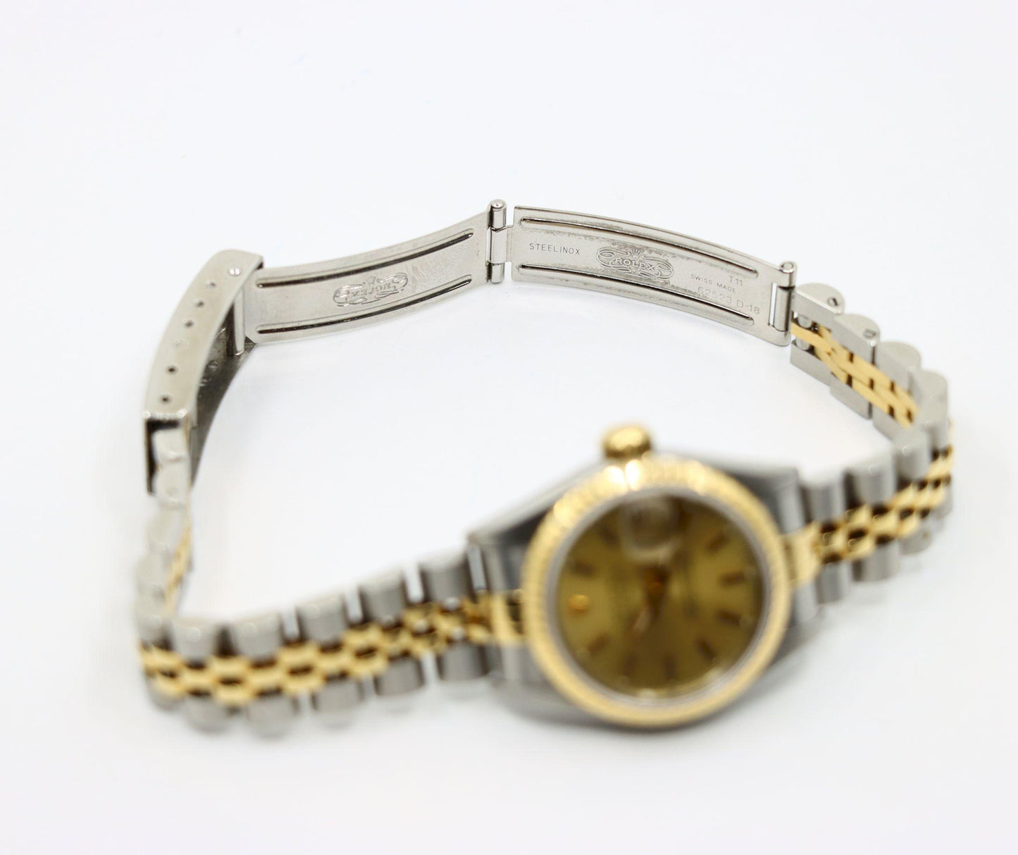 A Pair of Rolex 18K Gold Oyster Perpetual Datejust Gent's & Ladies Watch