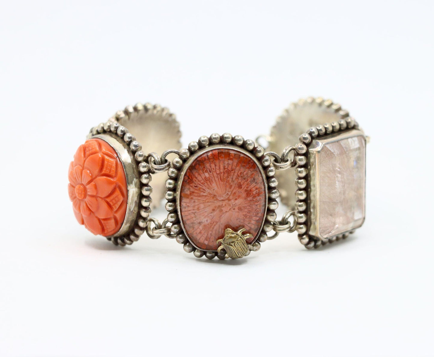 Stephen Dweck Sterling Multistone Station Bracelet
