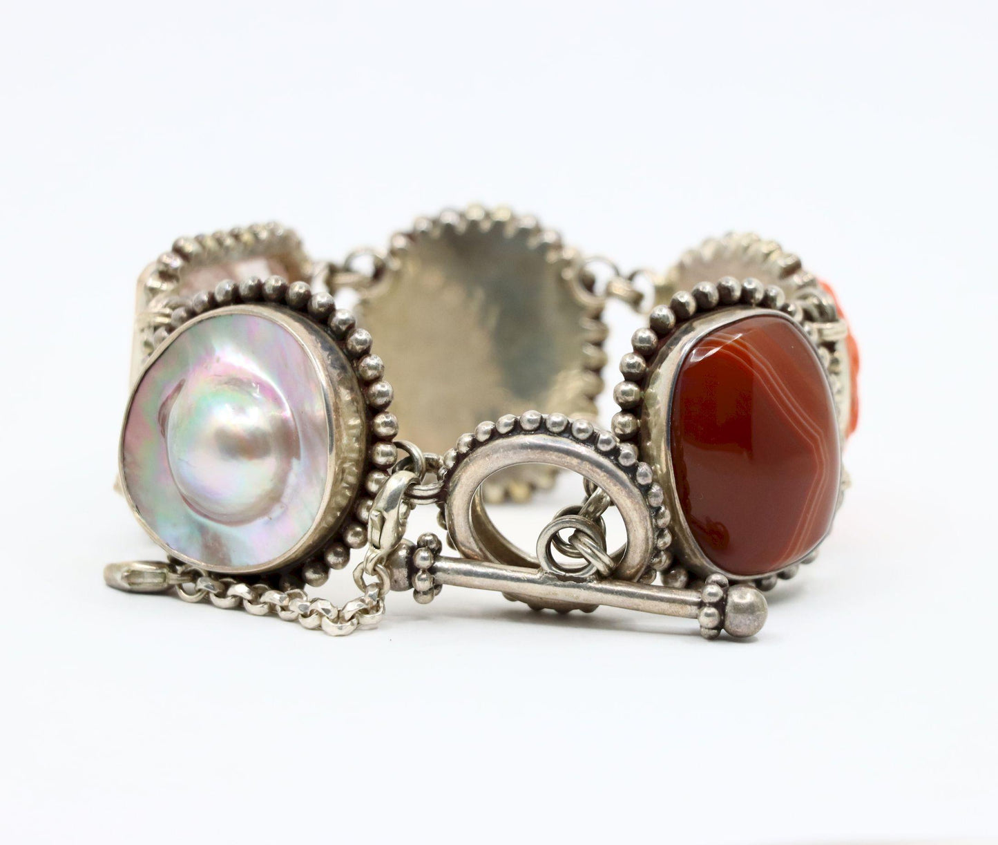 Stephen Dweck Sterling Multistone Station Bracelet