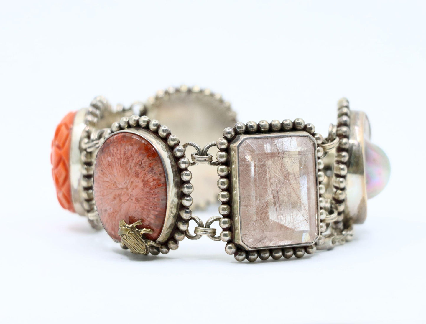 Stephen Dweck Sterling Multistone Station Bracelet