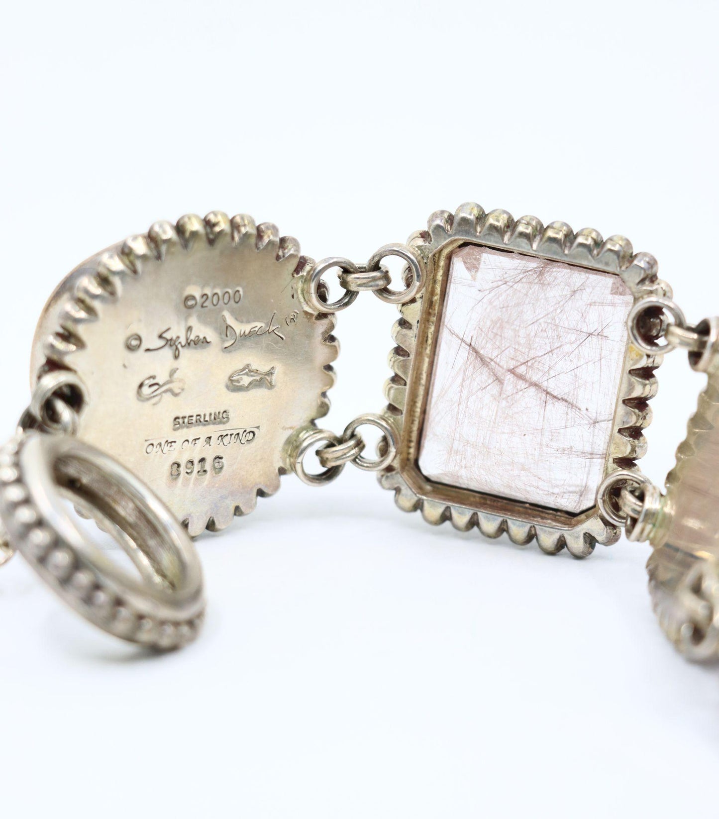 Stephen Dweck Sterling Multistone Station Bracelet