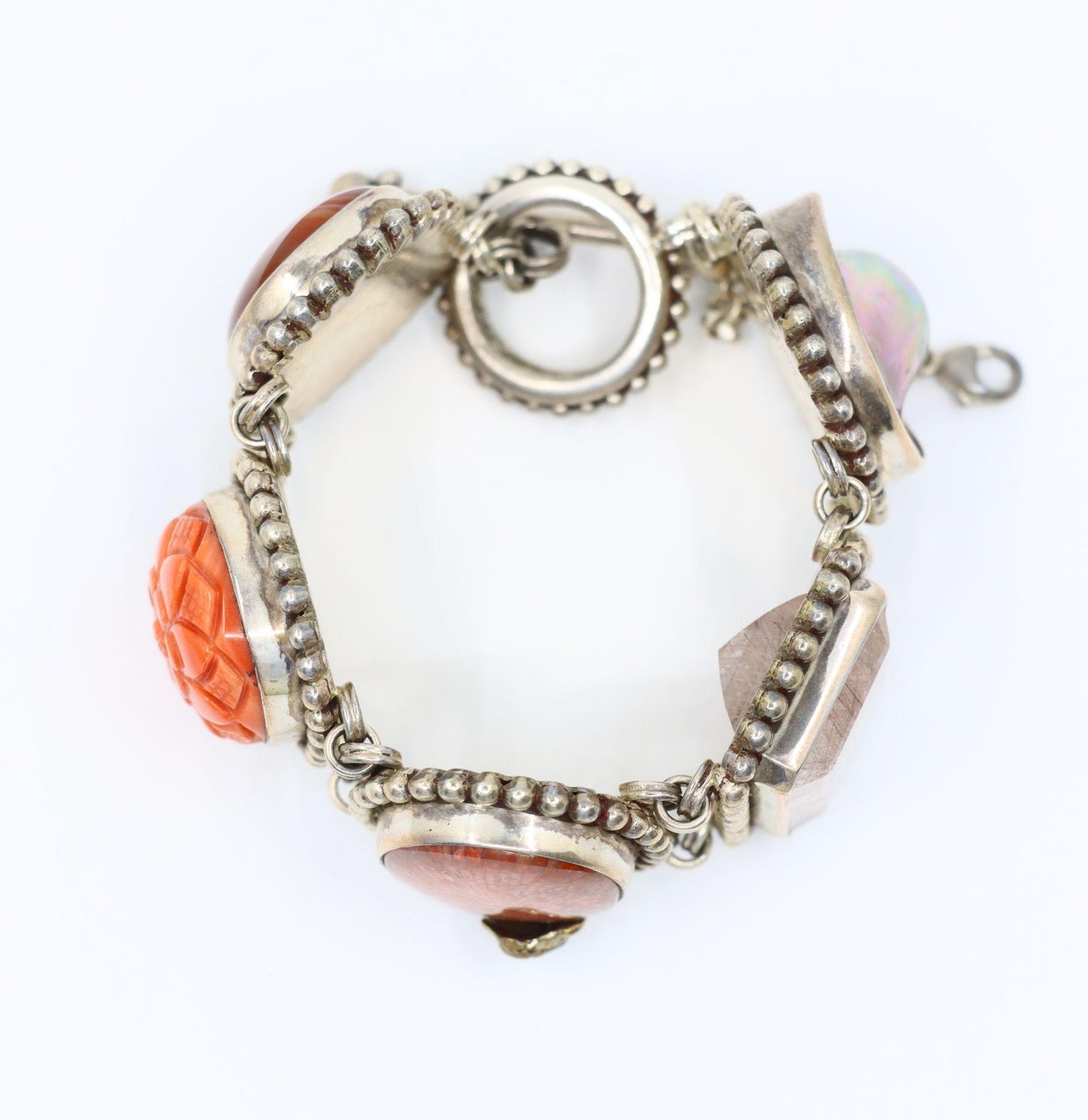 Stephen Dweck Sterling Multistone Station Bracelet
