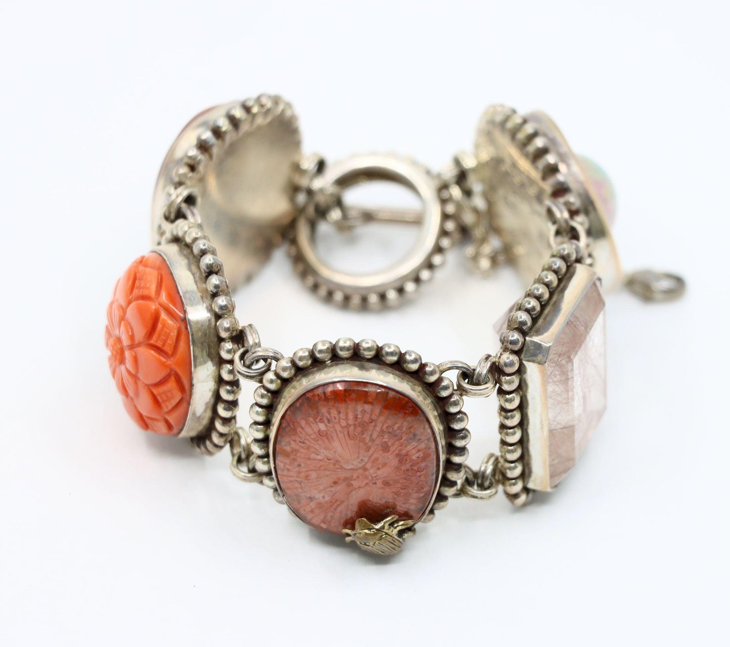 Stephen Dweck Sterling Multistone Station Bracelet
