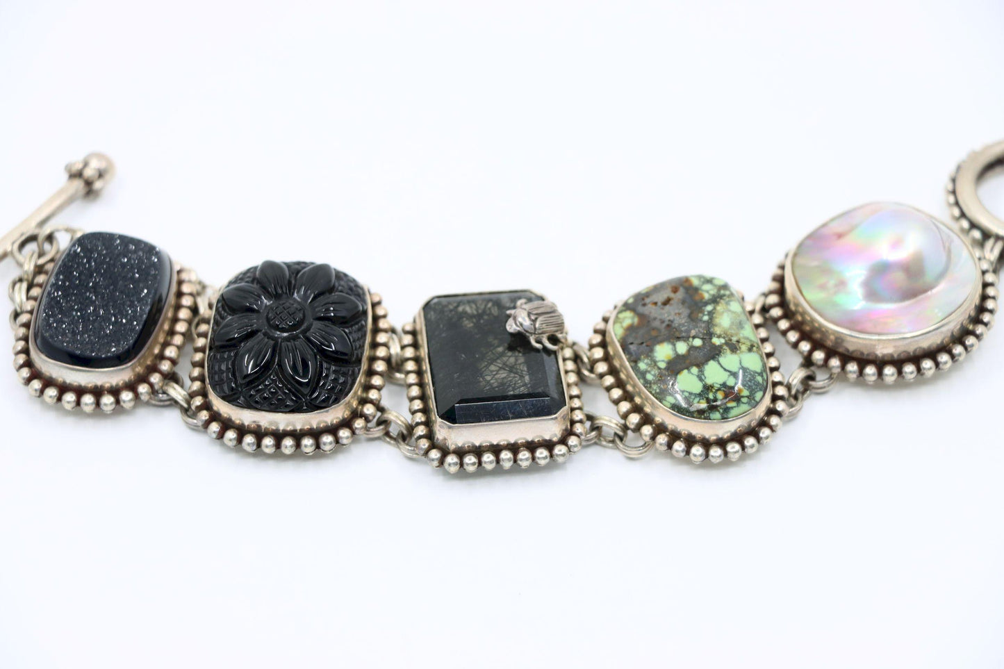 Stephen Dweck Sterling Multistone Station Bracelet