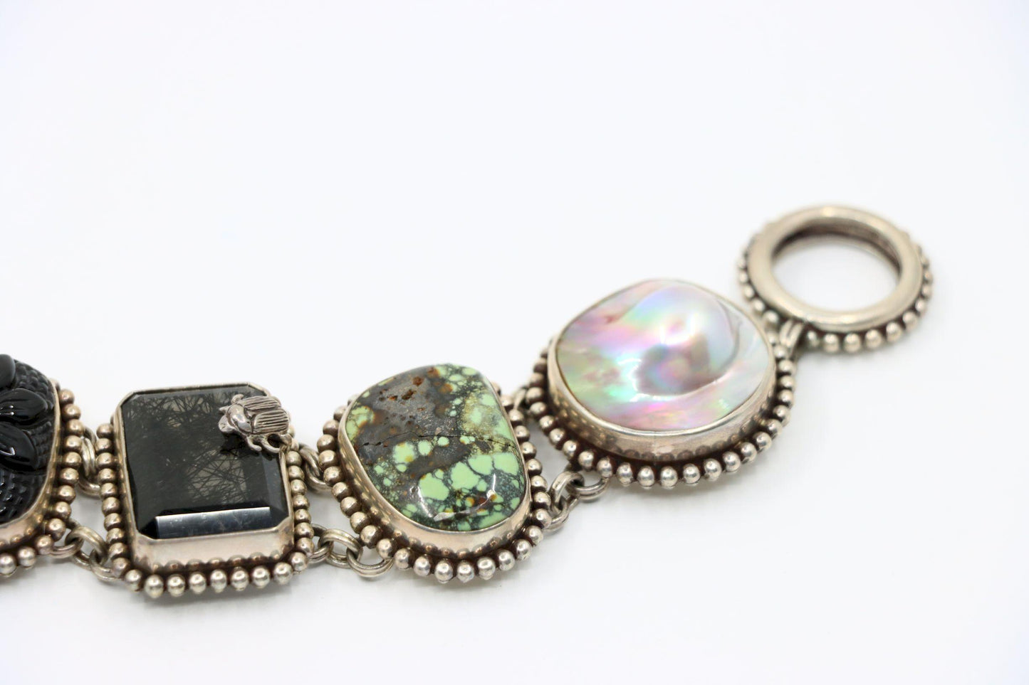 Stephen Dweck Sterling Multistone Station Bracelet