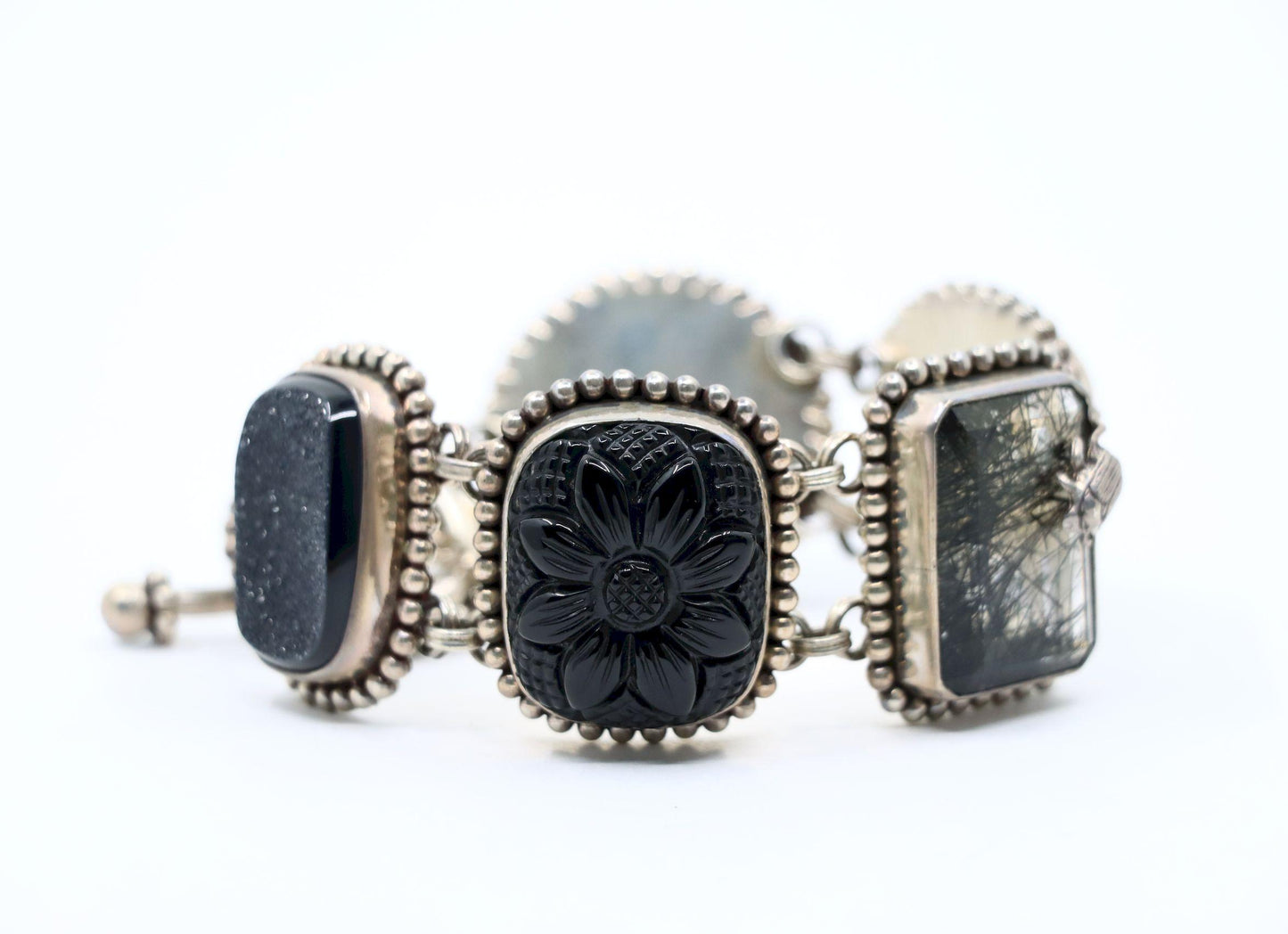 Stephen Dweck Sterling Multistone Station Bracelet