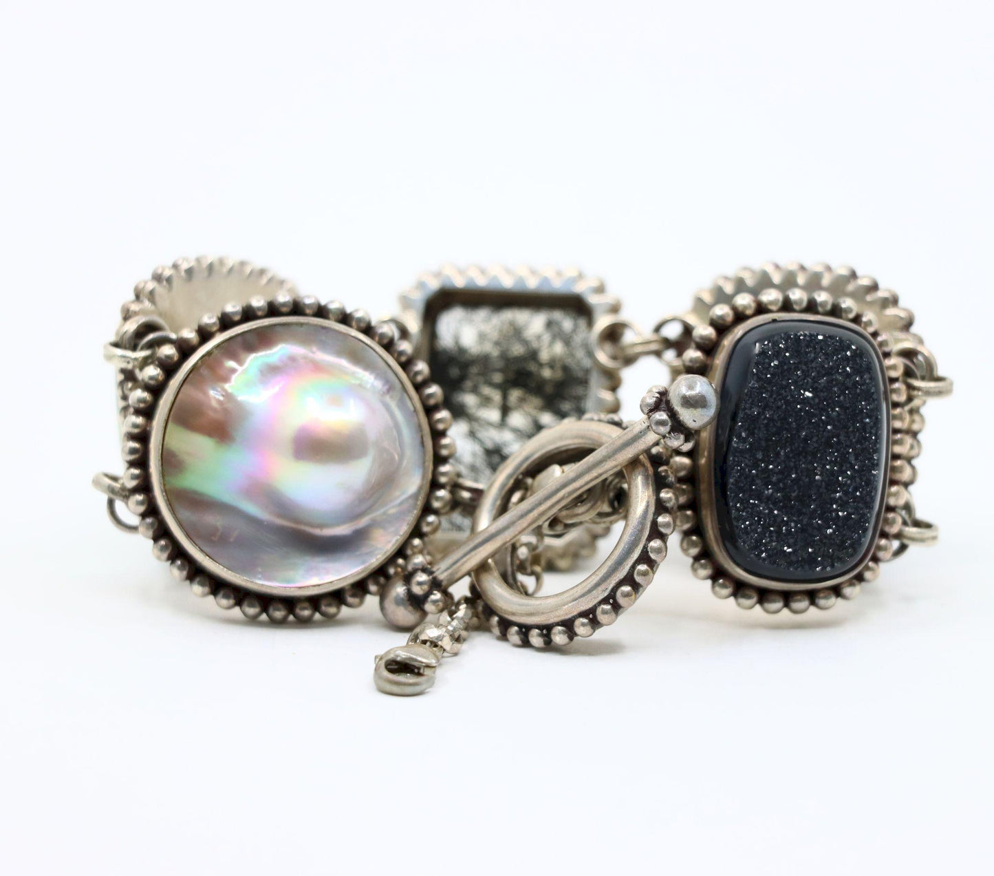 Stephen Dweck Sterling Multistone Station Bracelet