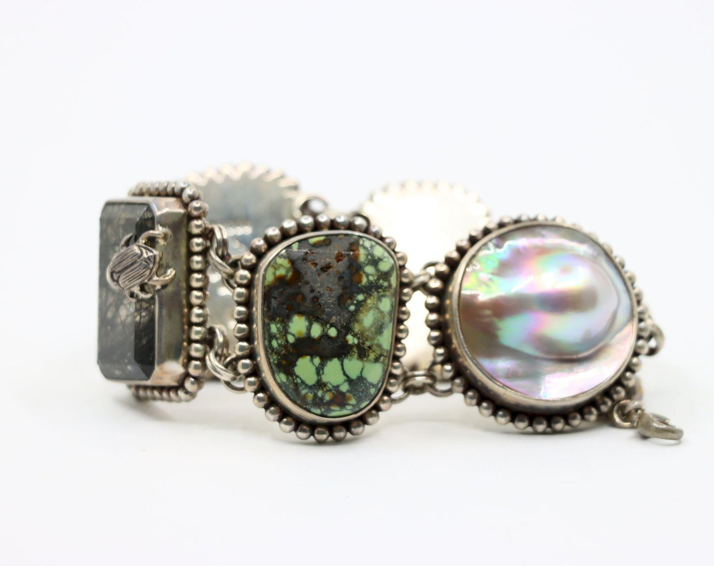 Stephen Dweck Sterling Multistone Station Bracelet