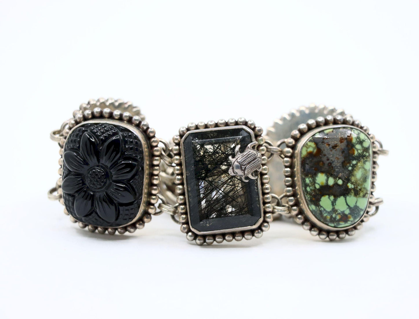 Stephen Dweck Sterling Multistone Station Bracelet