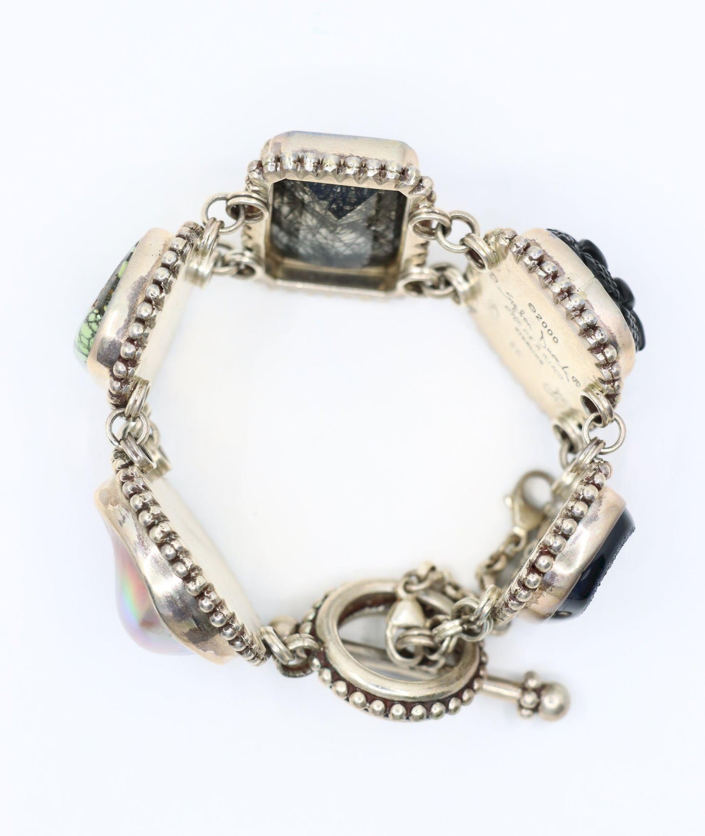 Stephen Dweck Sterling Multistone Station Bracelet