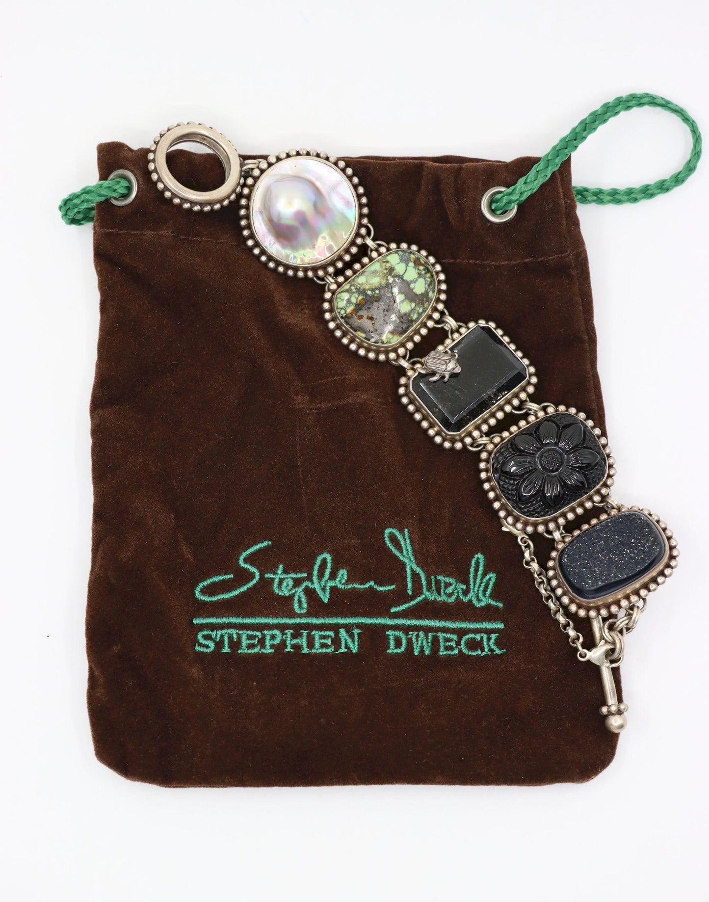 Stephen Dweck Sterling Multistone Station Bracelet