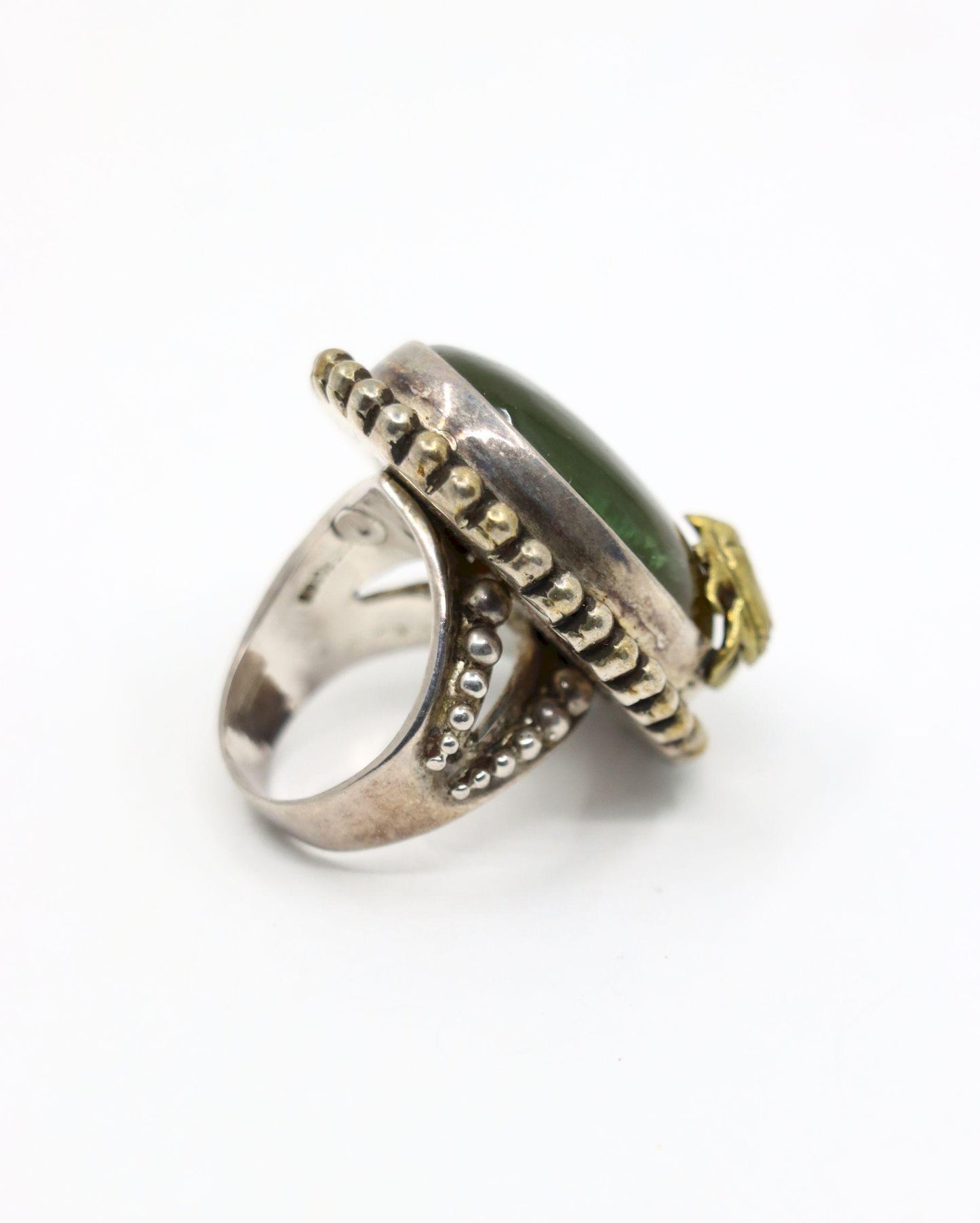 Stephen Dweck Sterling Gemstone Adam Beetle Ring