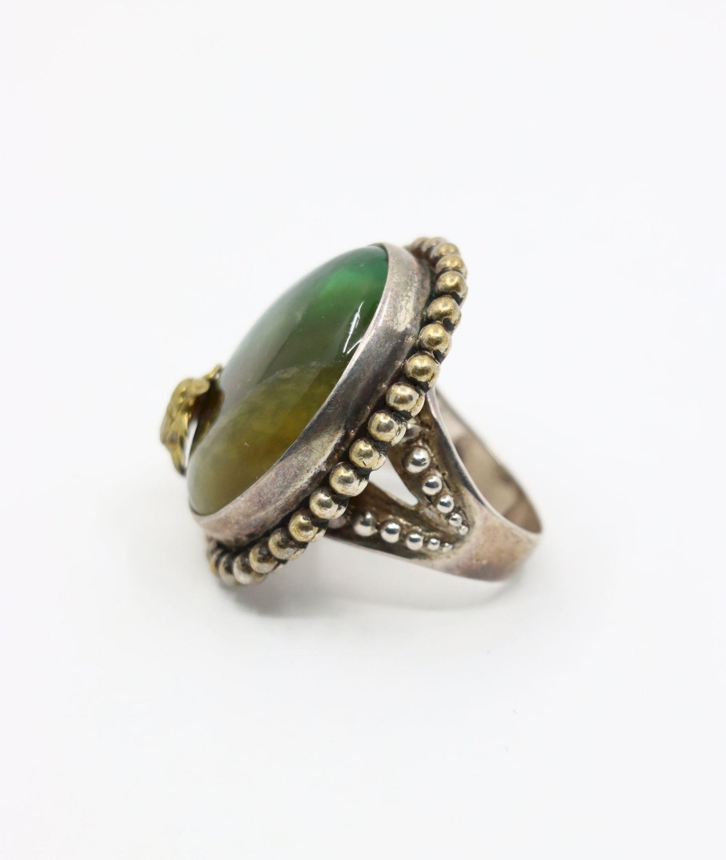 Stephen Dweck Sterling Gemstone Adam Beetle Ring