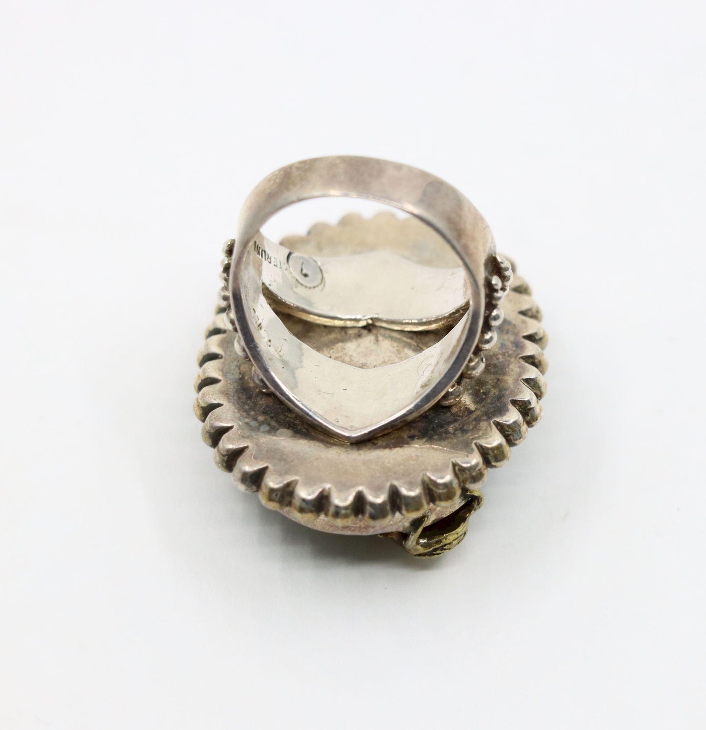 Stephen Dweck Sterling Gemstone Adam Beetle Ring