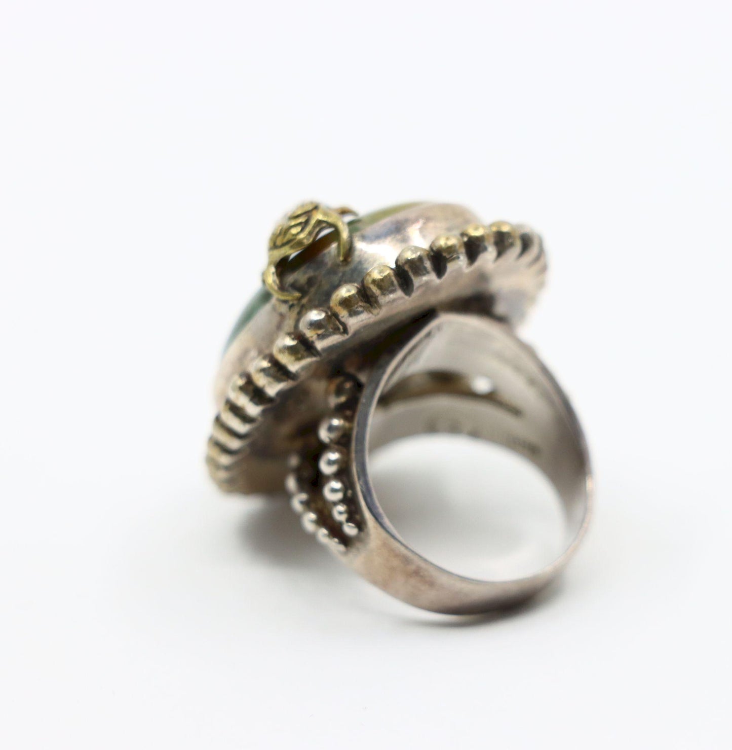Stephen Dweck Sterling Gemstone Adam Beetle Ring