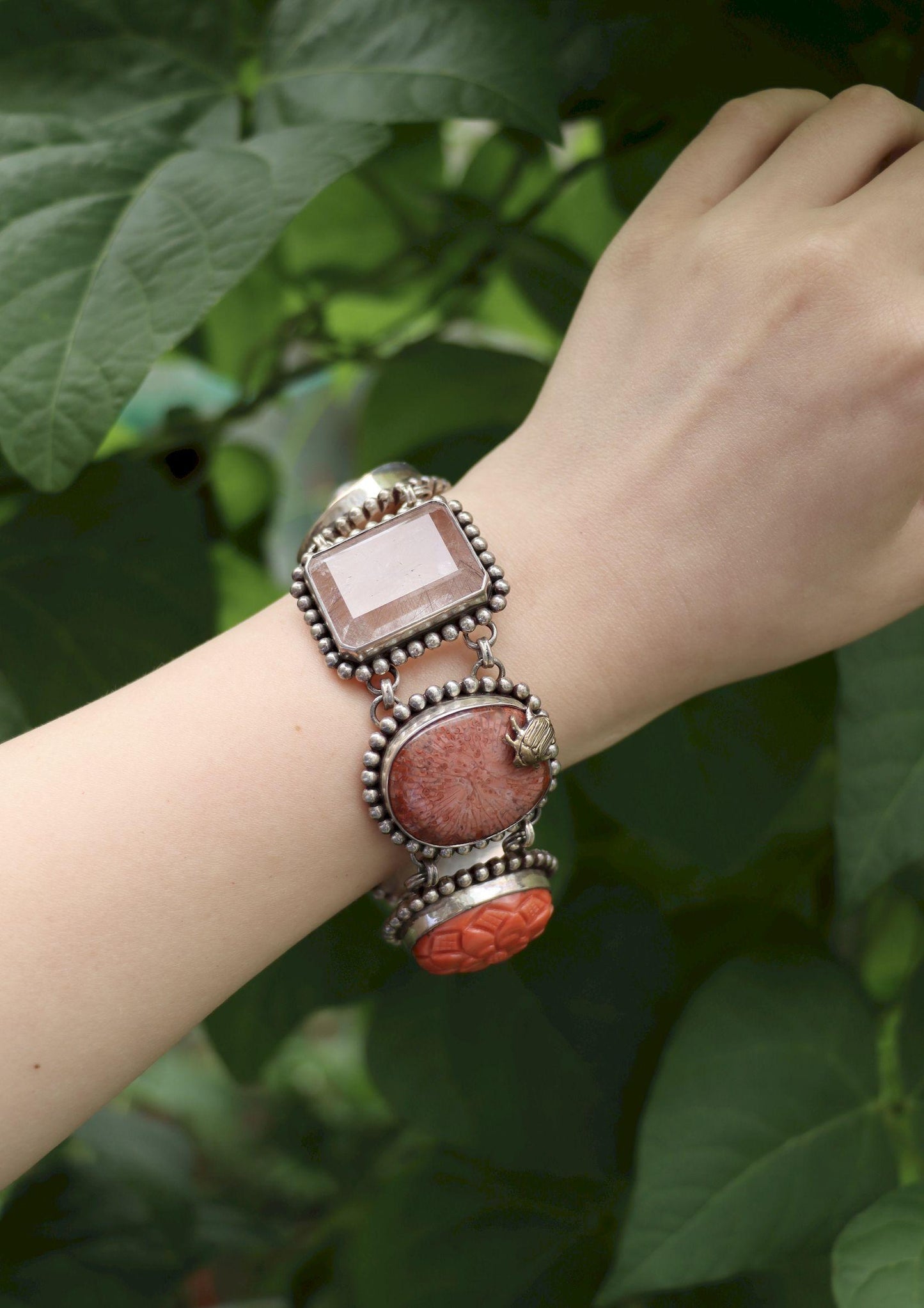 Stephen Dweck Sterling Multistone Station Bracelet